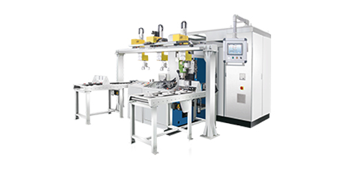 全自動(dòng)制動(dòng)盤(pán)平衡機(jī)流水線